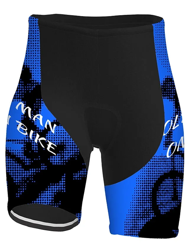 21Grams Men's Cycling Road Shorts Cycling Shorts Bike Padded Shorts / Chamois Bottoms Race Fit Mountain Bike MTB Road Bike Cycling Sports Graphic 3D Pad Cycling Breathable Moisture Wicking Black