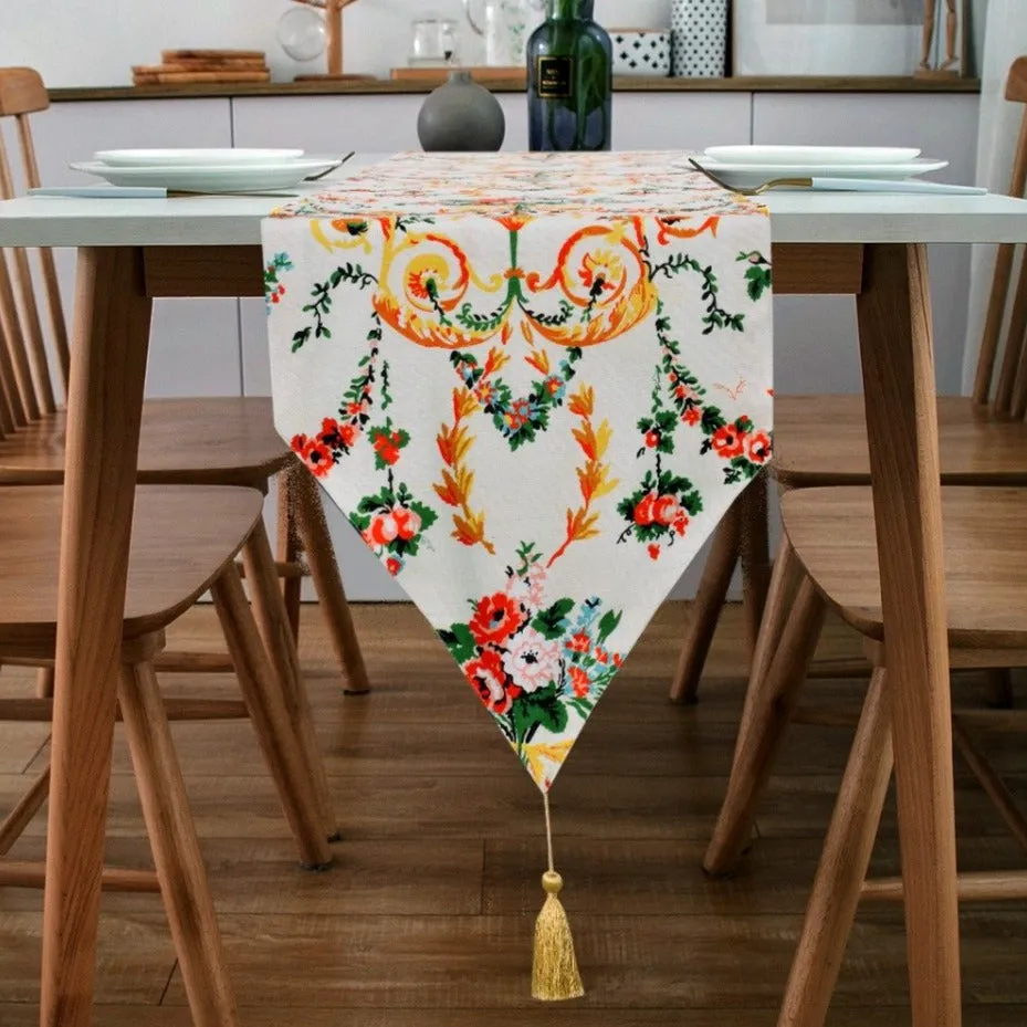 6 & 8 Seater Dining Table Runner-Secret garden