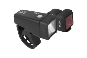 Axa Niteline T1 Bicycle Cycle Bike Light Set Black