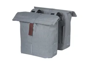 Basil City Double Pannier Bag - Gray