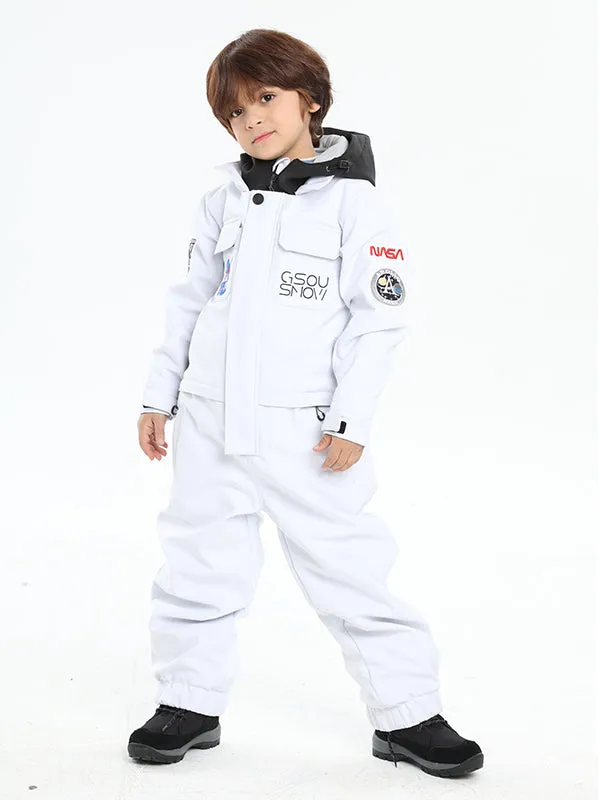 Boy & Girls Unisex Gsou Snow Nasa Space Ski Suit One Piece Snowsuits