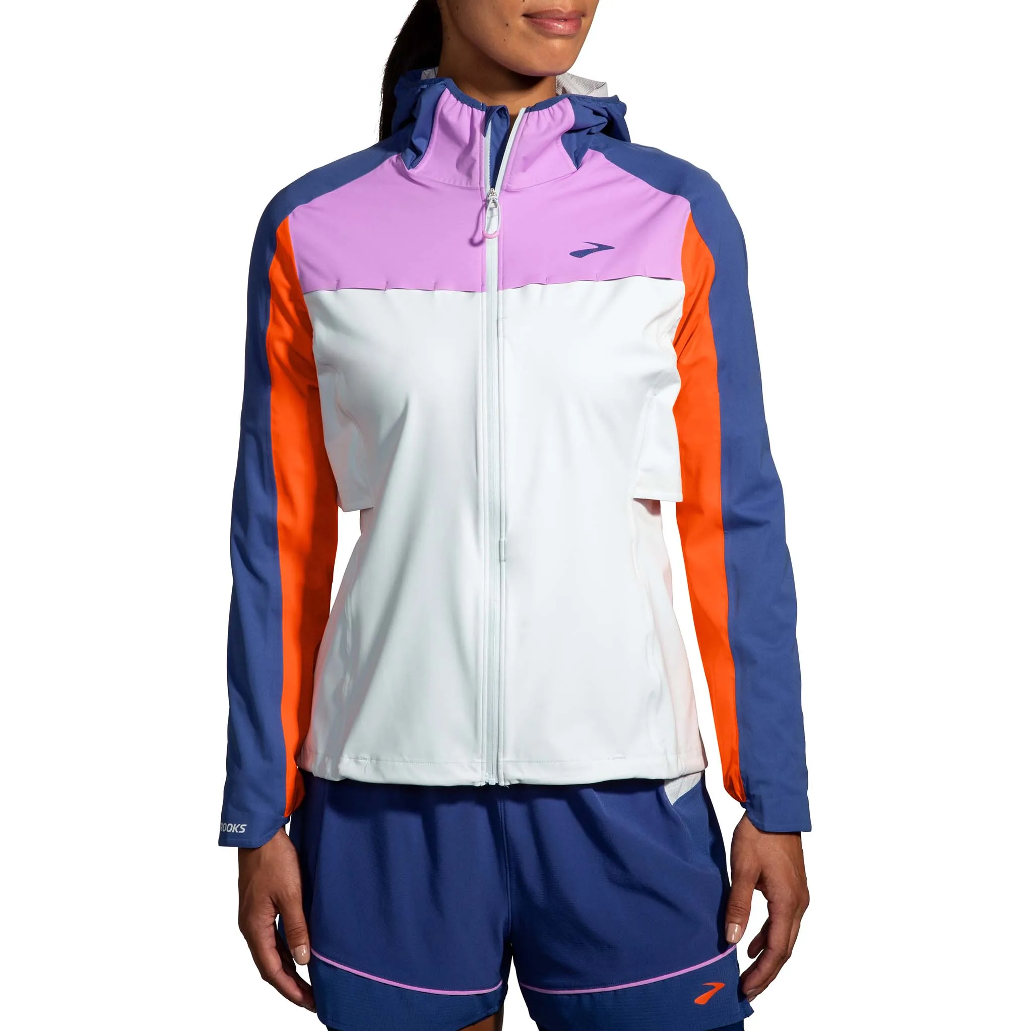 Brooks | Women's High Point Waterproof Jacket - Lt Slate