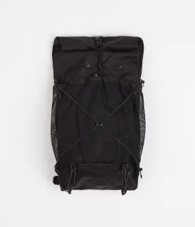 Cayl Gaya Roll Top B-Grid Mesh Backpack - Black