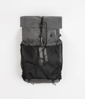 Cayl Gaya Roll Top B-Grid Mesh Backpack - Grey