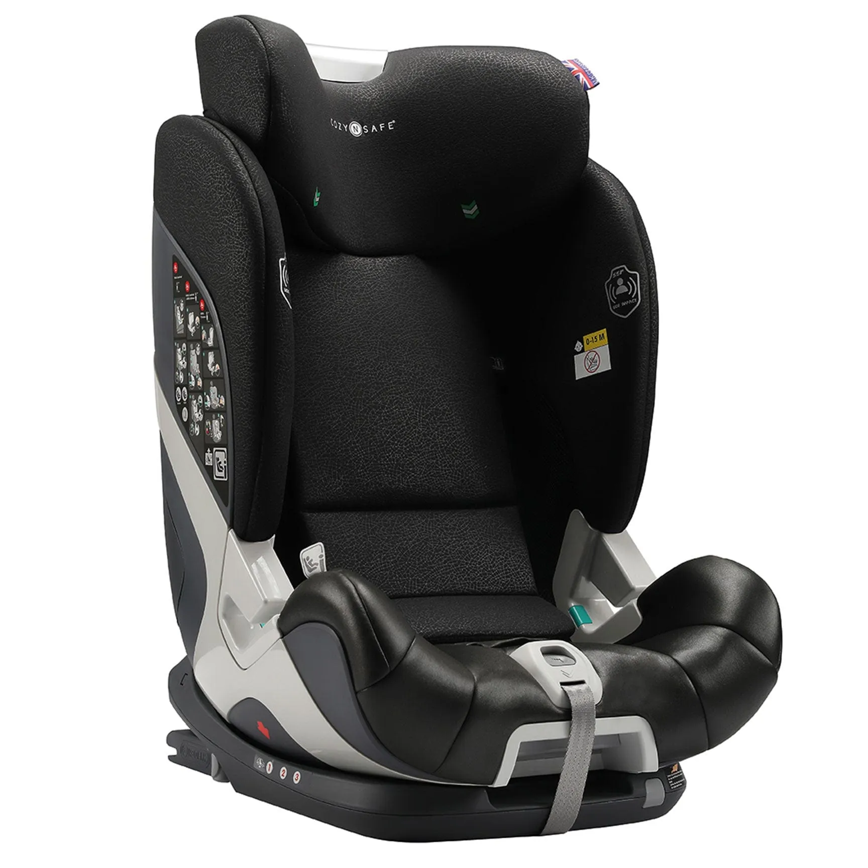 Cozy N Safe Tristan i-Size Car Seat - Black/Grey