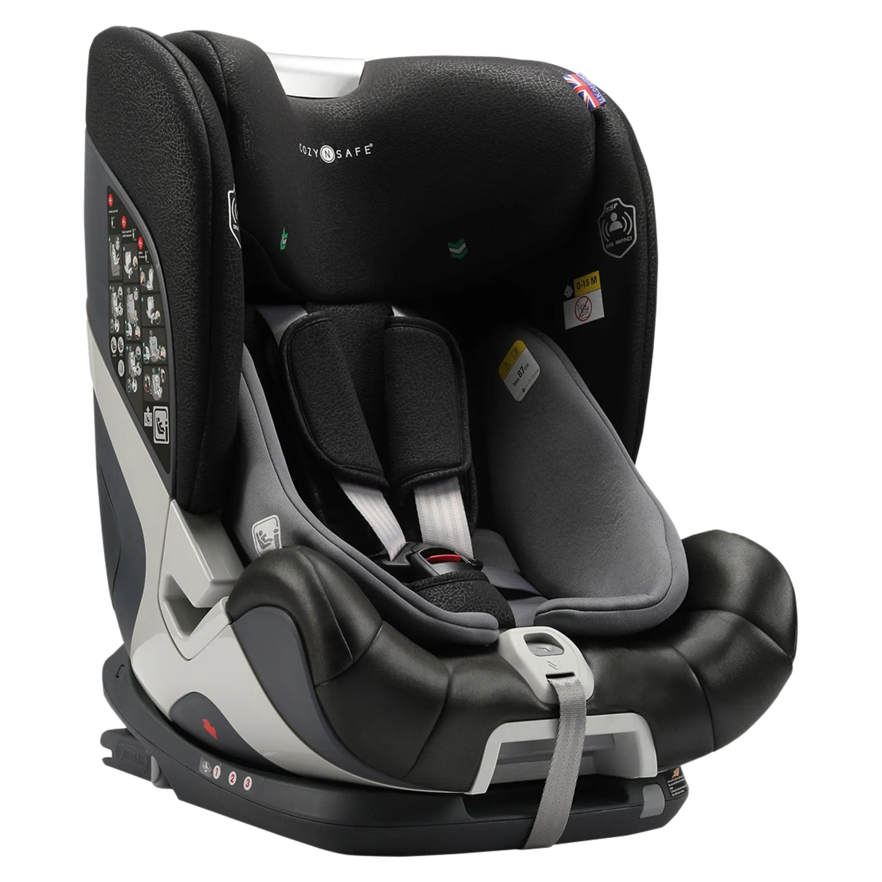 Cozy N Safe Tristan i-Size Car Seat - Black/Grey