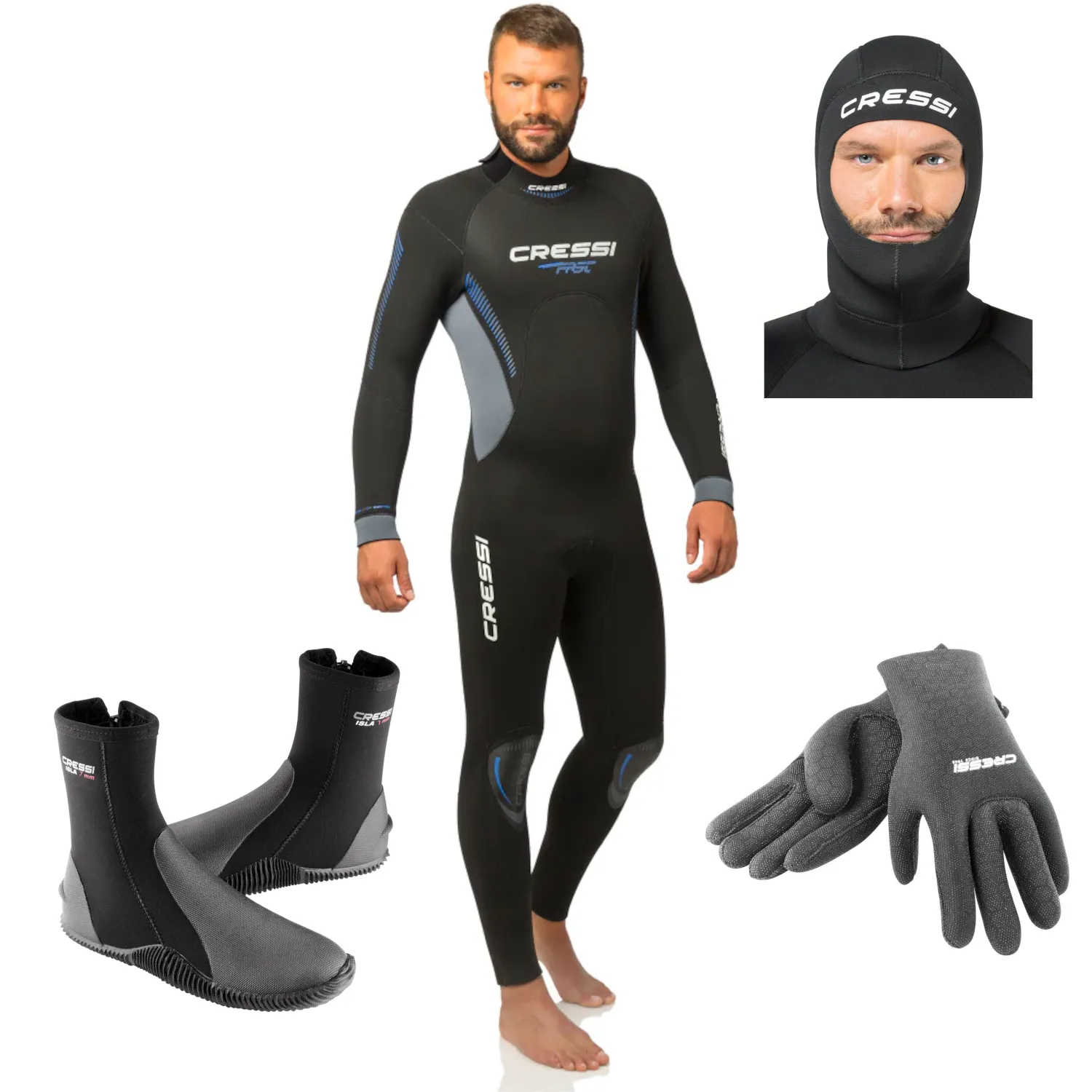 Cressi 7mm Men's Full Wetsuit Package