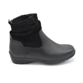 DB Foxton - Ladies Wider Fit Ankle Boot -  (6E Fitting) - Black