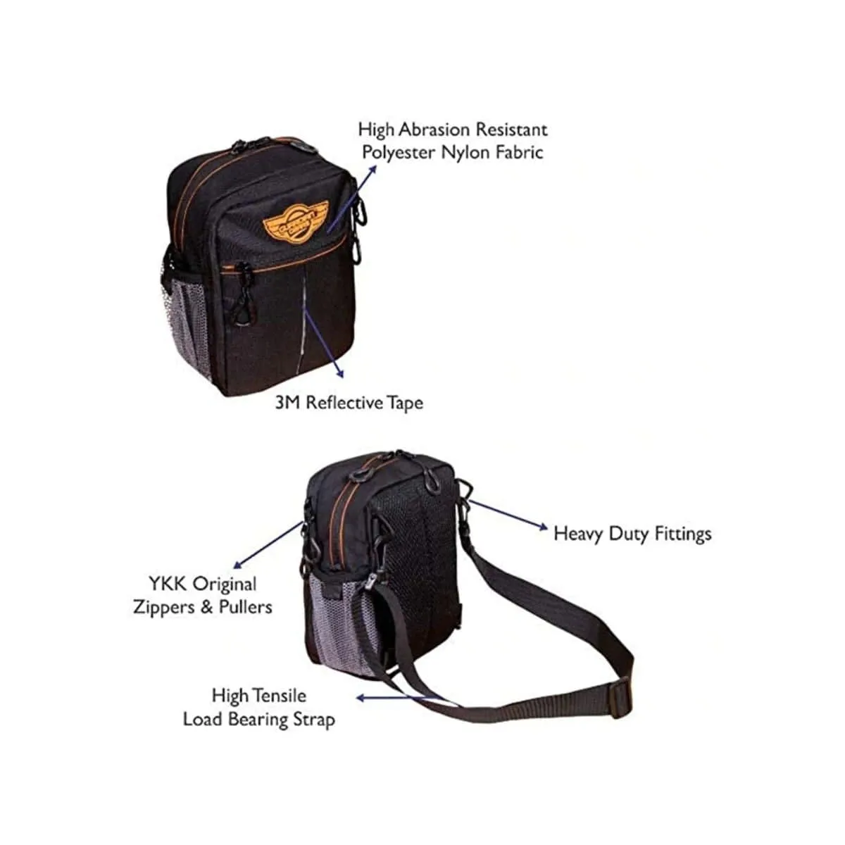 Dragon Sling Bag, Waist Bag, Thigh Bag for Motorbiking, Trekking, Camping & Travel