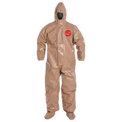 DuPont™ Tychem CPF3 with attached Hood, Socks and Boot Flap, , 4X-Large, C3128T-4X-BN