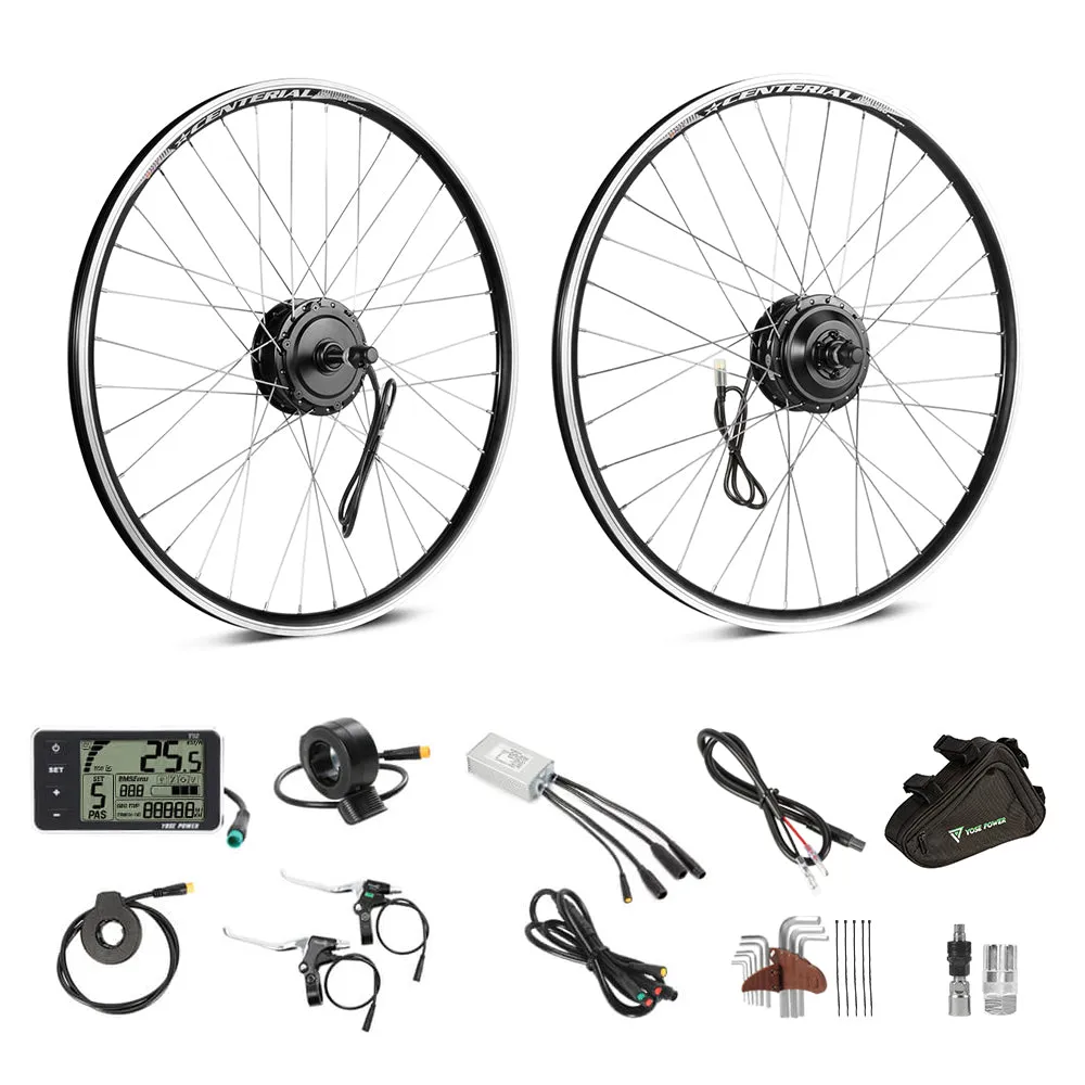 E-Bike Conversion Kit 36V 350W 28" (700C) Rear Motor Kit for Freewheel Max Torque 42 N.m