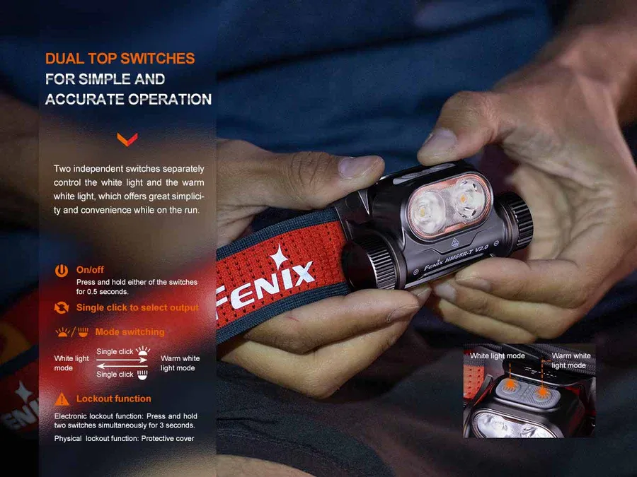 Fenix HM65R-T Run / Race Headlamp V2.0 Nebula