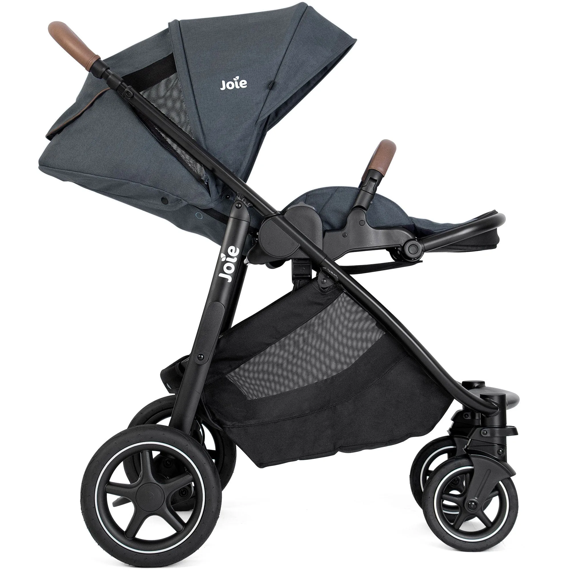 Joie Versatrax Pushchair and Ramble XL Carrycot in Moonlight