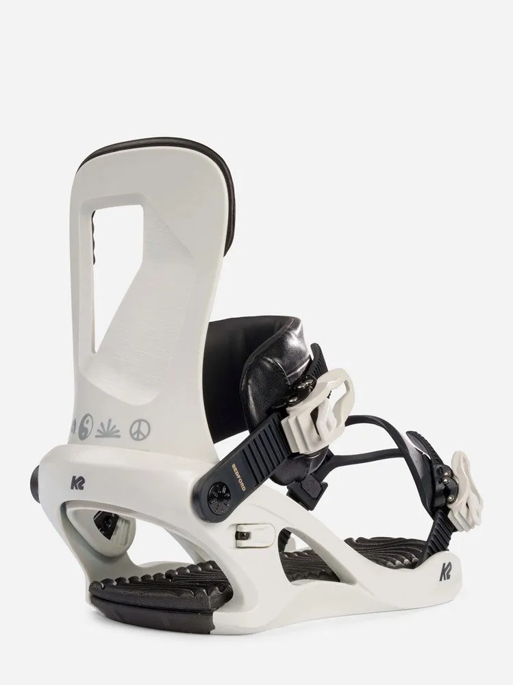 K2 2023 Bedford Women's Snowboard Bindings Grey