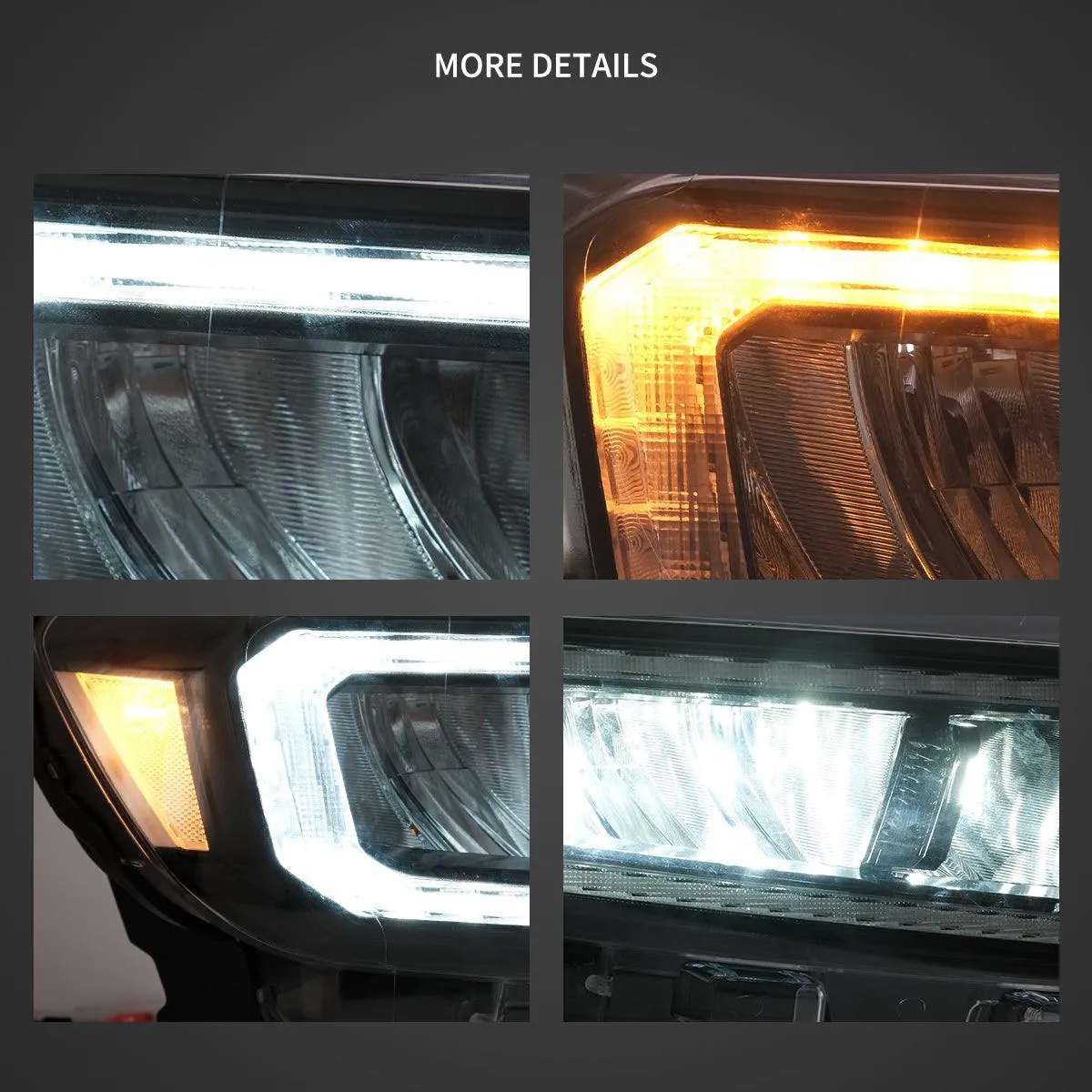 LED Headlight Assembly Reflection Bowl For 2019-2022 Ford Ranger [US Types]