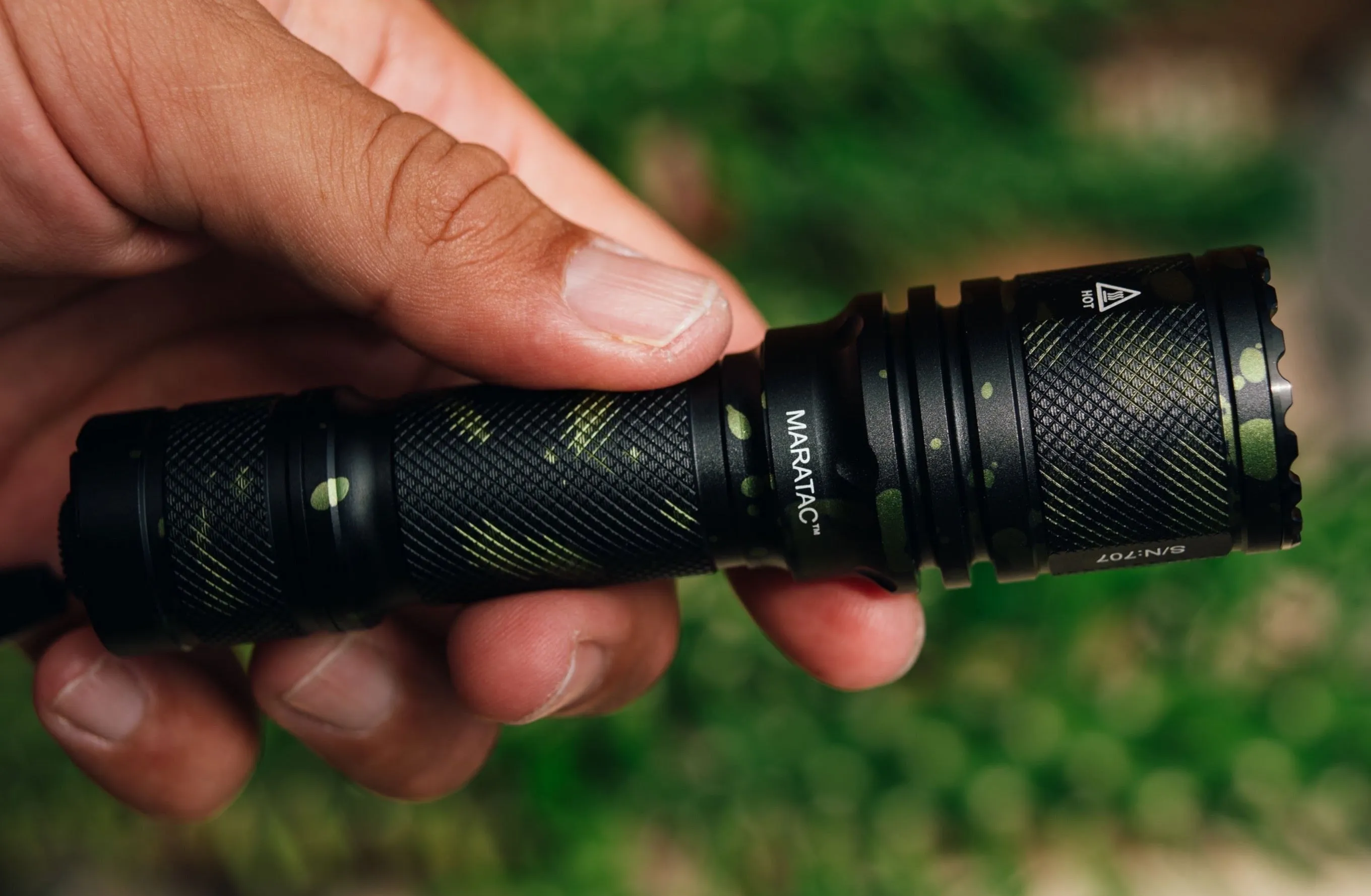 Limited Edition 33rd CountyComm Anniversary Light - Splash - Tactical Defender P16 Dual Switch / Acebeam® & Maratac® Collab Flashlight ( Flash Sale! )