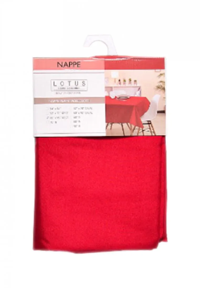 Lotus Home Collection Rectangular Table Cloth Nappe 60" x 90"