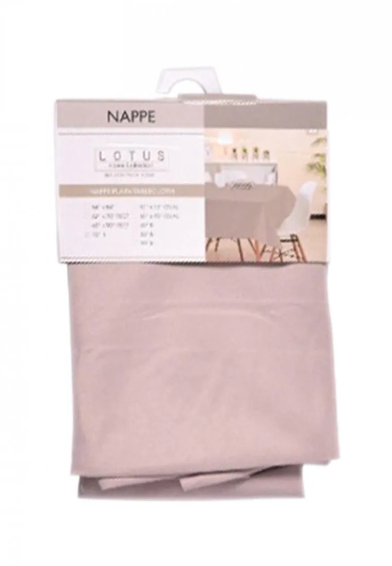 Lotus Home Collection Rectangular Table Cloth Nappe 60" x 90"