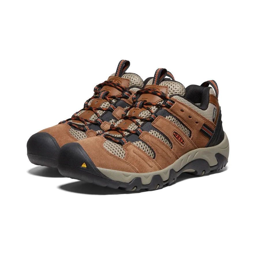 Men's Headout Waterproof Hiking Shoe  |  Bison/Fossil Orange