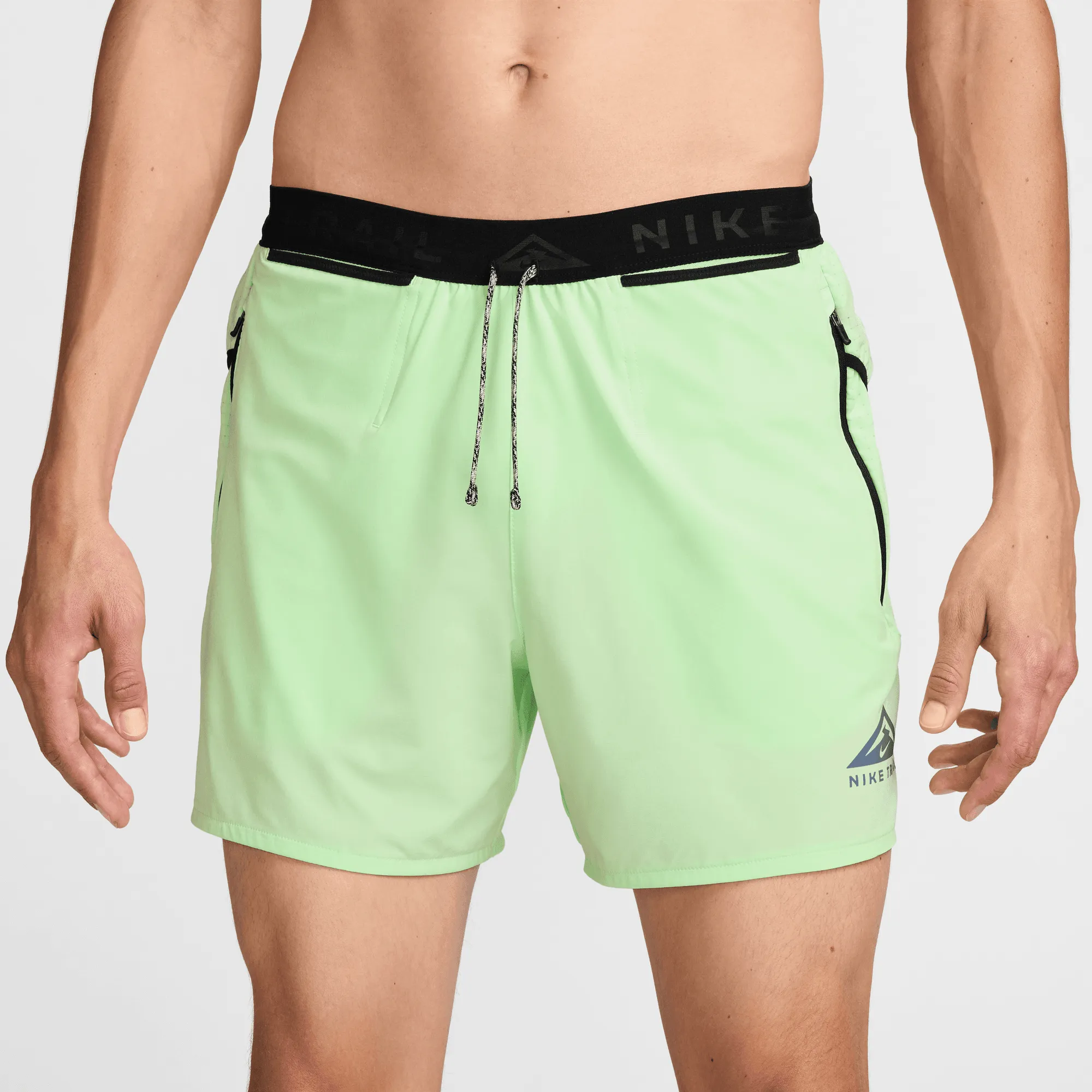 Men's Trail Second Sunrise 5" Brief-Lined Shorts (376 - Vapor Green/Vapor Green/Black)