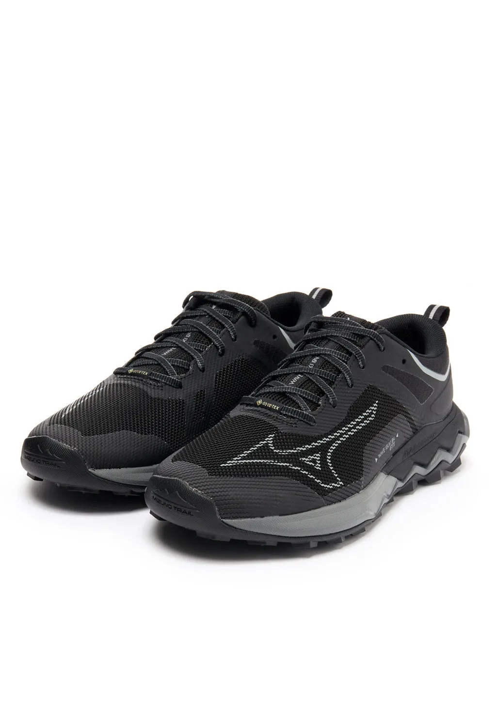 Mizuno Men's Wave Ibuki 4 GTX Trainers - Black / Metallic Gray / Dark Shadow