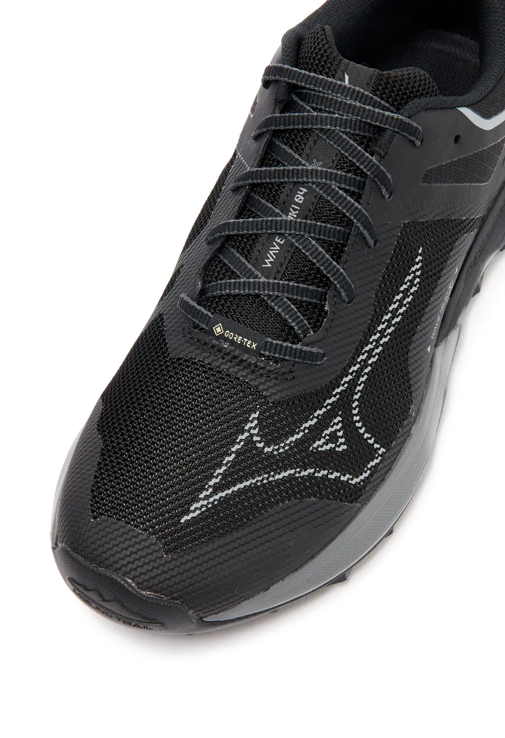 Mizuno Men's Wave Ibuki 4 GTX Trainers - Black / Metallic Gray / Dark Shadow