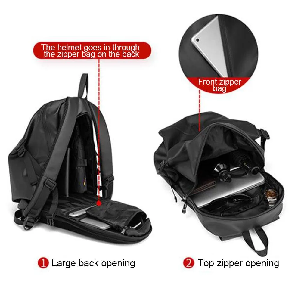 Motorbike Hard Shell Waterproof Backpack