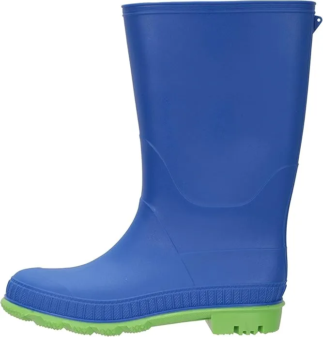 Mountain Warehouse Plain Kids Wellies - Waterproof, Soft Jersey Lined Wellington Boots with Gripped Sole for Boys & Girls