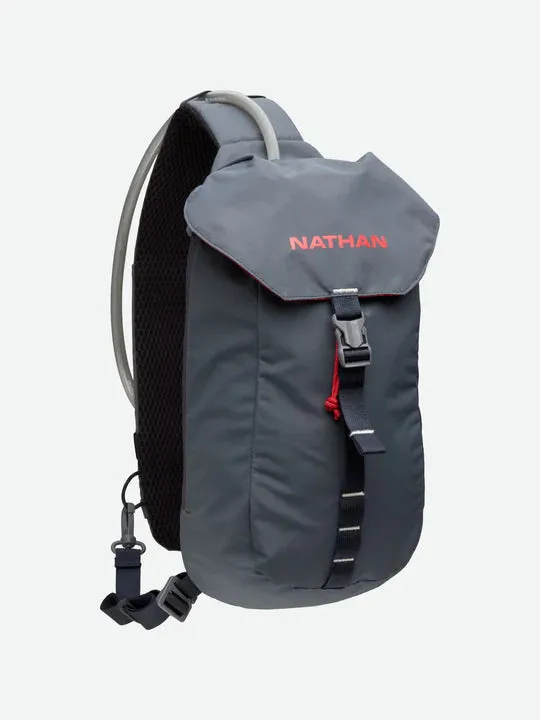 Nathan | Limitless 6L Sling | Unisex | Charcoal/Ribbon Red