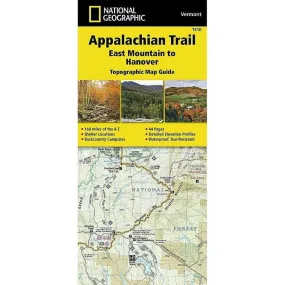 National Geographic Trails Illustrated Appalachian Trail: East Mountain to Hanover Map [Vermont]