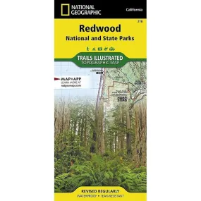 National Geographic Trails Illustrated Redwood National and State Parks Map