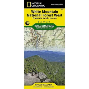 National Geographic Trails Illustrated White Mountain National Forest West Map [Franconia Notch, Lincoln]