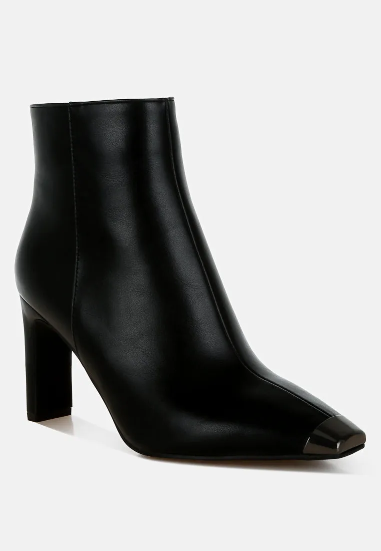 Orca Metallic Cap Toe Faux Leather Boots