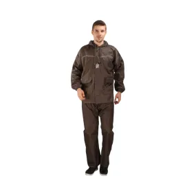 Rain Jacket & Pant Combo Brown-Real Skipper