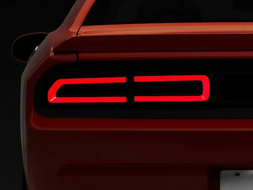 Raxiom Tail Lights Dodge Challenger (2008-2014) [LED w/ Sequential Turn Signal] Black w/ Smoked Lens