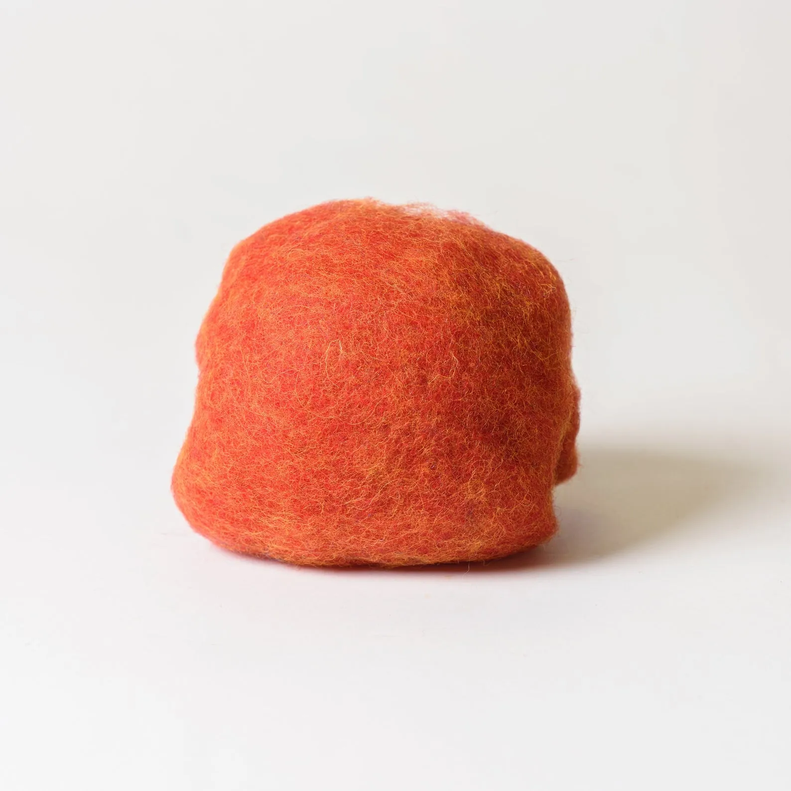 Red Orange Wool for Wet Felting, Tyrolean Bergschaf