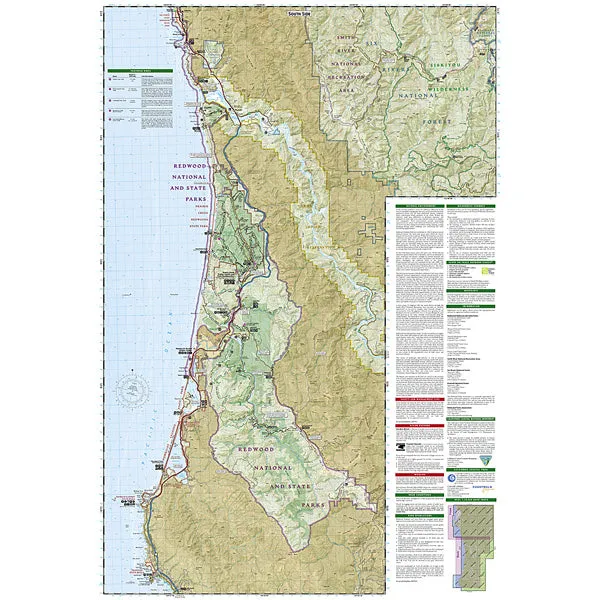 Redwood National and State Parks Map