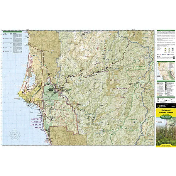 Redwood National and State Parks Map