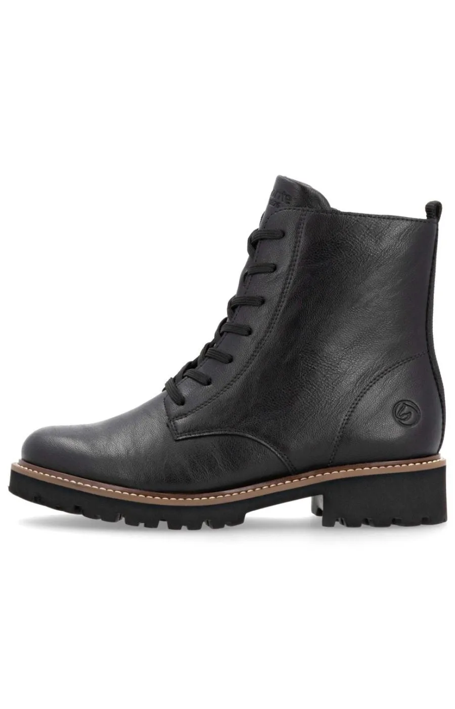 Remonte Lace Up Boots in Black