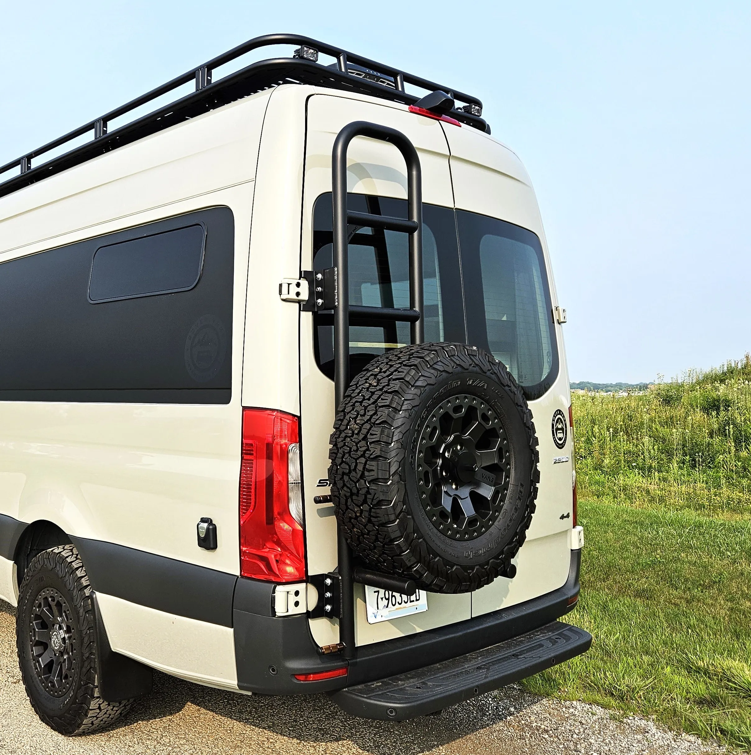 Rover Vans Tire Carrier & Ladder Combo for Mercedes Sprinter