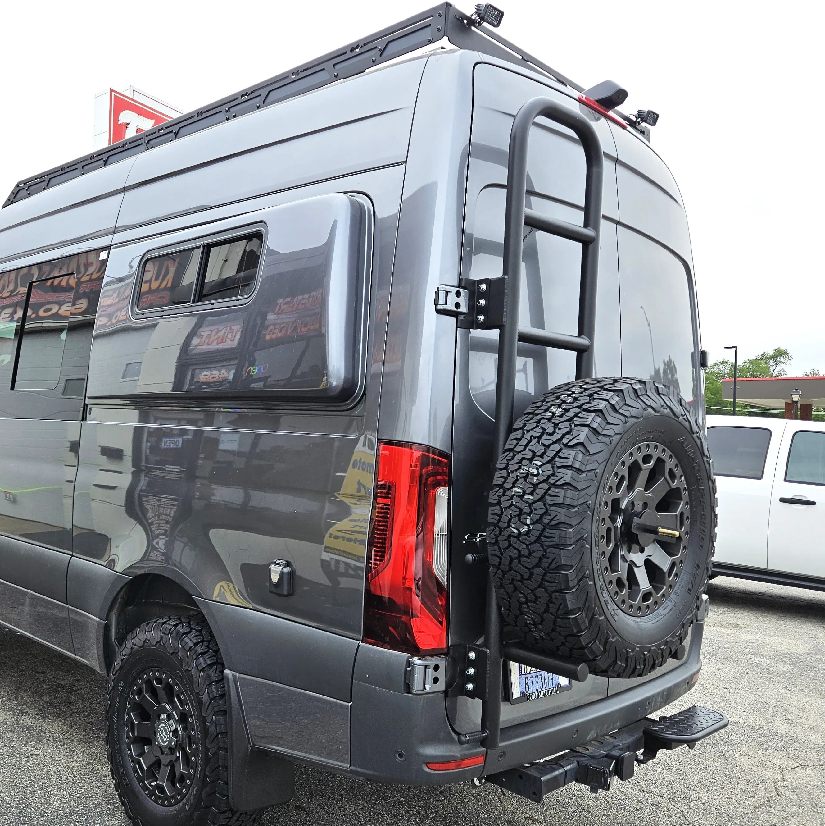 Rover Vans Tire Carrier & Ladder Combo for Mercedes Sprinter