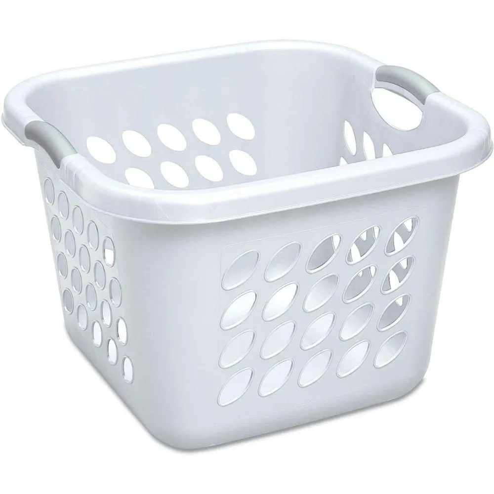 Sterilite Ultra 53L Square Laundry Basket White