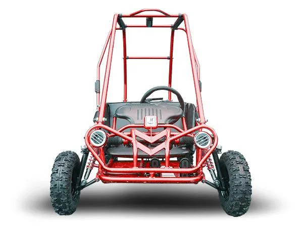 TRAILMASTER MINI XRS  - KIDS SIZE GO KART, Bench Seat, Pull Start , Roll Cage, Lap Belts, NO Reverse