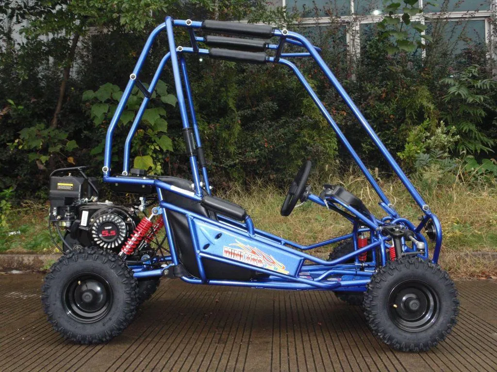 TRAILMASTER MINI XRS  - KIDS SIZE GO KART, Bench Seat, Pull Start , Roll Cage, Lap Belts, NO Reverse