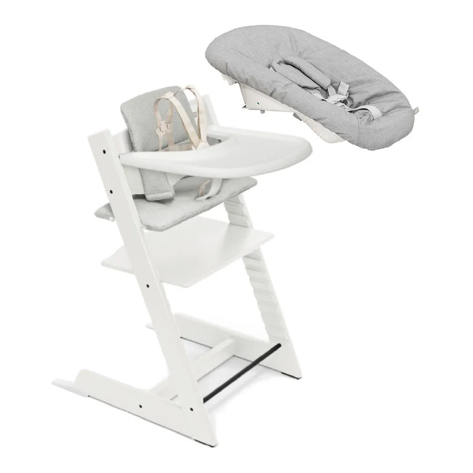 Tripp Trapp High Chair and Newborn Set with Tray