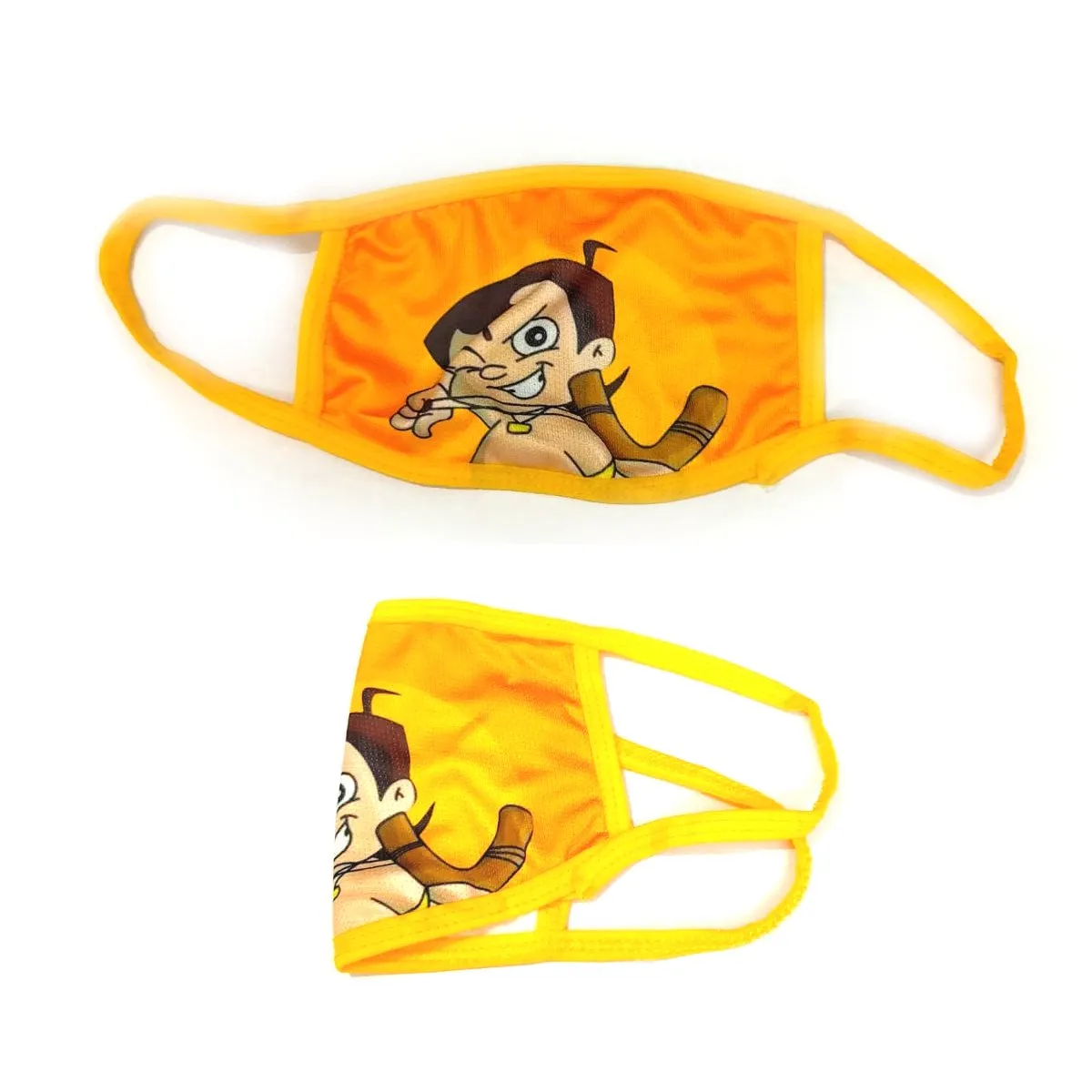 Two Layer Washable Anti-Pollution & Dust Protect Face Mask With Cartoon Printed - (Pack Of 2 Mask) Assorted Print