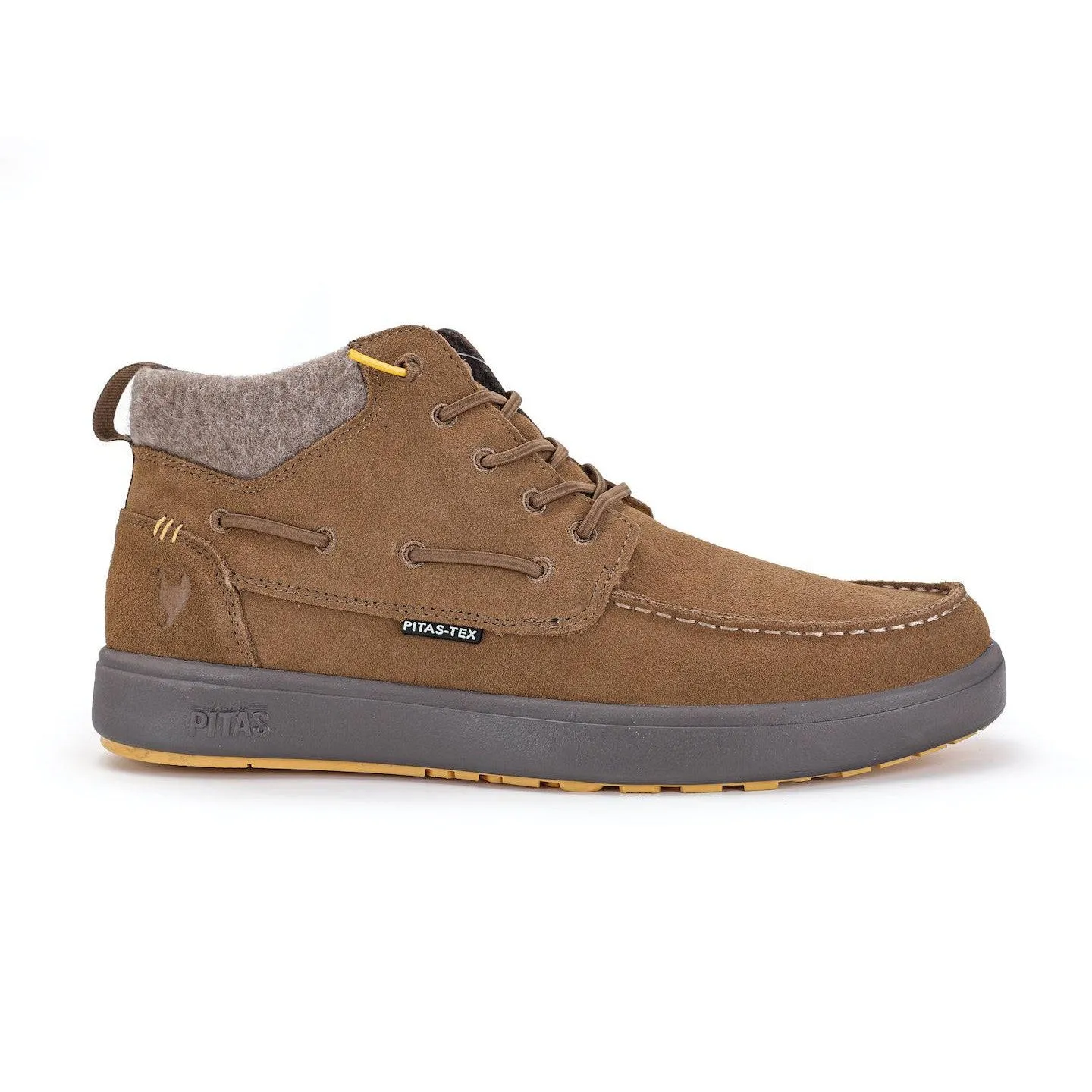 Walk in Pitas Coast-Kent Mens Camel Suede Waterproof Elasticated Ankle Boots