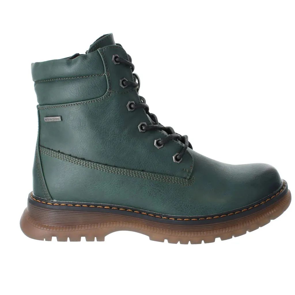 Westland By Josef Seibel Peyton 01 Green Ladies Comfort Lace Up Ankle Boot