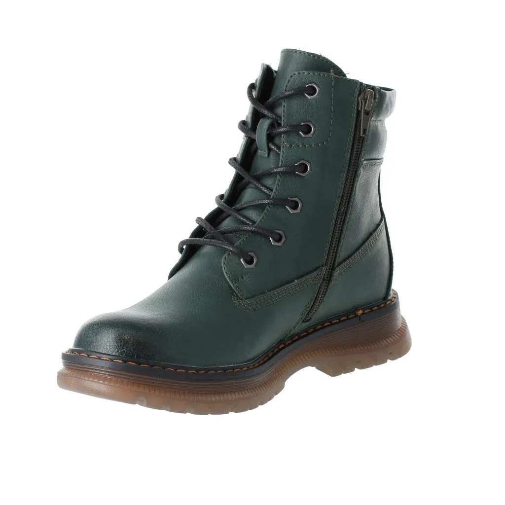 Westland By Josef Seibel Peyton 01 Green Ladies Comfort Lace Up Ankle Boot