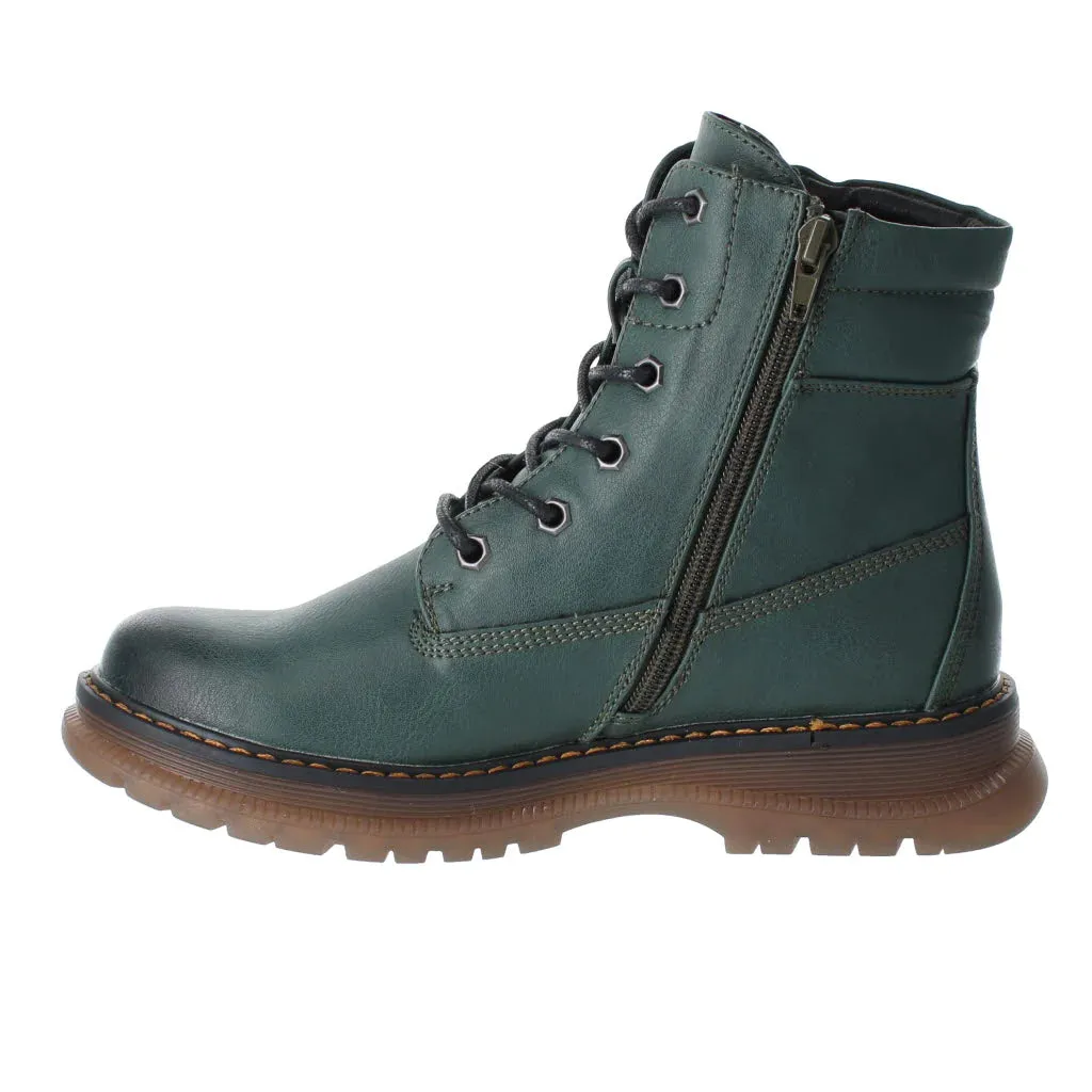 Westland By Josef Seibel Peyton 01 Green Ladies Comfort Lace Up Ankle Boot